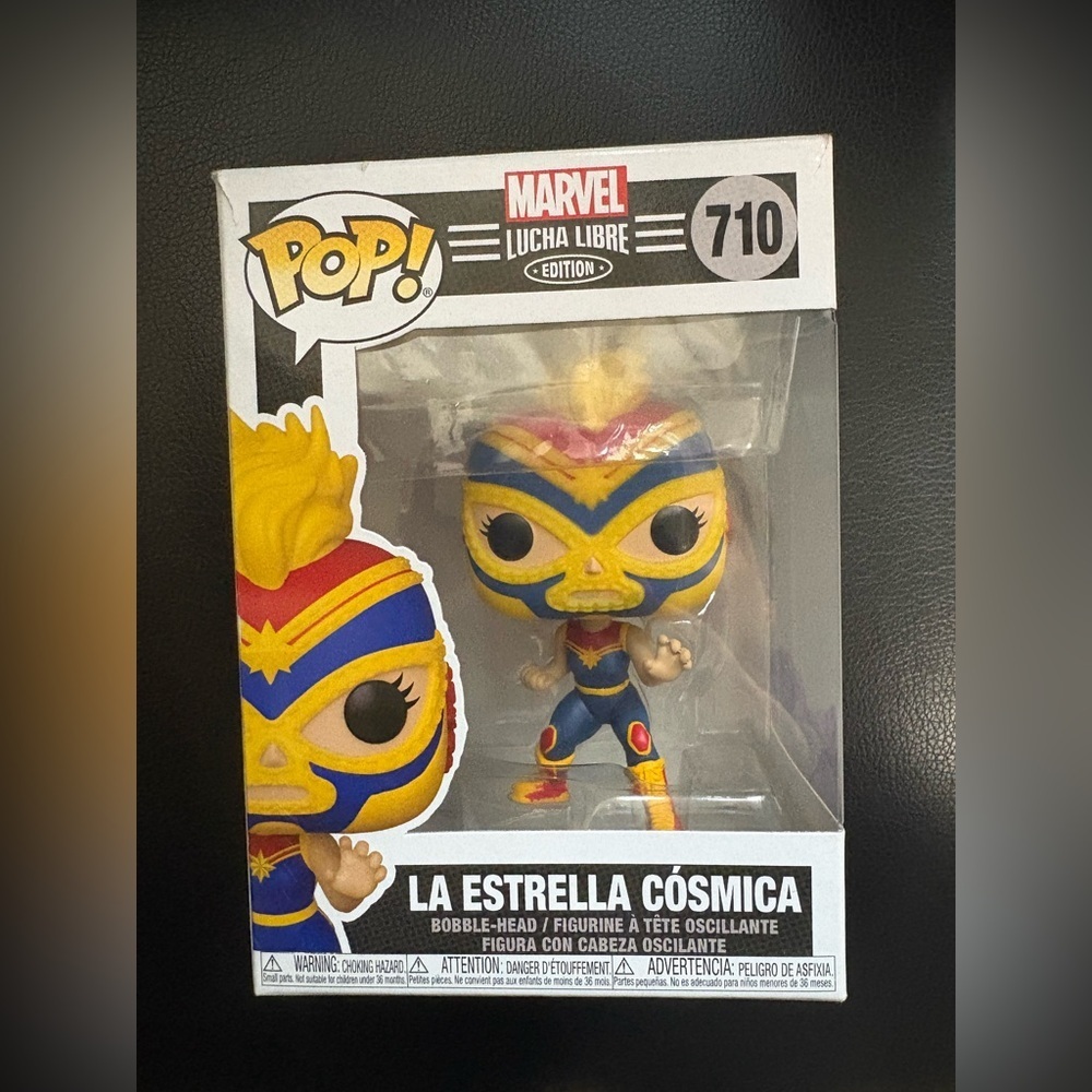 Funko Marvel Lucha Libre La Estrella Cósmica Pop! Figure in box